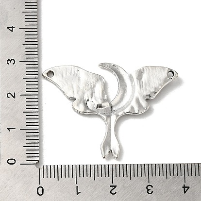 Tibetan Style Alloy Pendants, Butterfly with Moon Charm