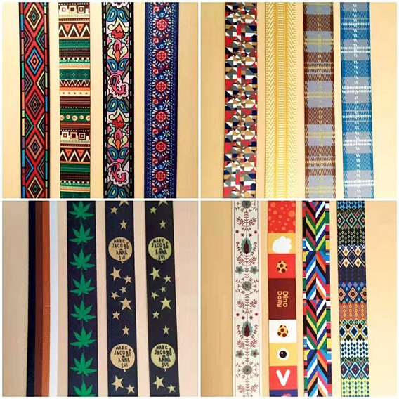 50ярды разноцветных полиэфирных лент, для украшения аксессуаров для одежды своими руками