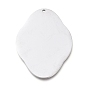 304 Stainless Steel Pendants, Mirror Polished Finish, Stamping Blank Tag, Laser Cut, Oval