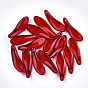 Spray Painted Glass Pendants, Leaf