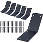 6Pcs Iron Angle Brackets, with Screws, For Furniture Jewelry Box Decoration
