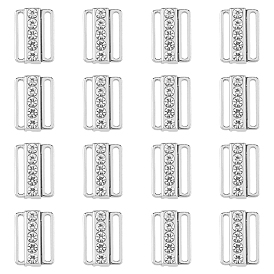 Зажимы для бикини со стразами из цинкового сплава, запасная часть застежки бюстгальтера, нижнее белье с застежкой спереди