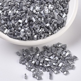 Миюки половина бусины тила, японский бисер, 2 отверстие, непрозрачные цвета блеск