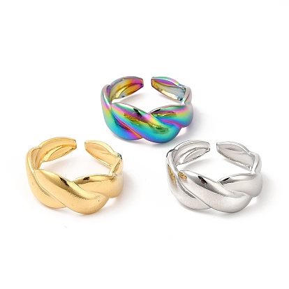 304 открытая манжета в форме веревки из нержавеющей стали для женщин