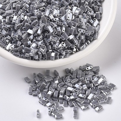 Миюки половина бусины тила, японский бисер, 2 отверстие, непрозрачные цвета блеск