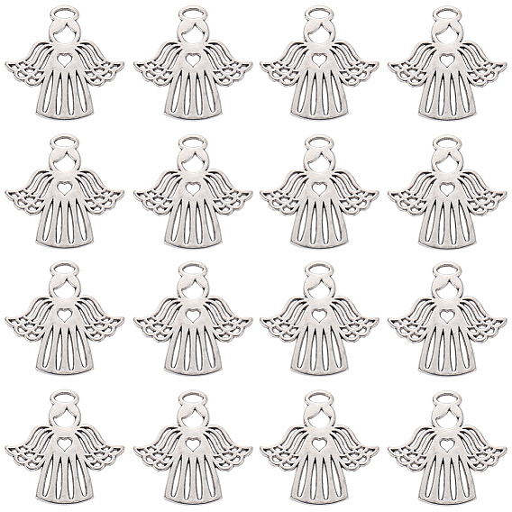 Сплавочные подвески тибетского стиля, ангел, без кадмия и без свинца