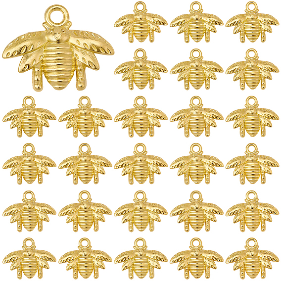 50 шт. Подвески из сплава в тибетском стиле, прелести пчел