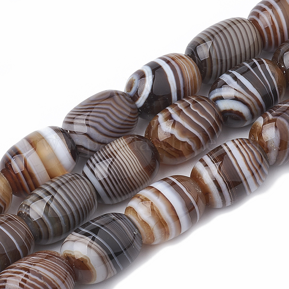 Banded Agate Beads Strands 