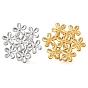304 открытые кольца-манжеты из нержавеющей стали для женщин, цветок