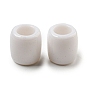Opaque Acrylic European Beads, Large Hole Beads, Column