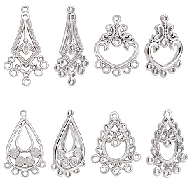 8 шт. 4 стили 304 компоненты люстры из нержавеющей стали ссылки, разнообразные