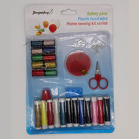 Home Portable Sewing Box Set Household DIY Sewing Tool Suction Card Packaging Sewing Box