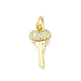 Латунные микропаве прозрачные подвески с фианитом, Брелоки для ключей
