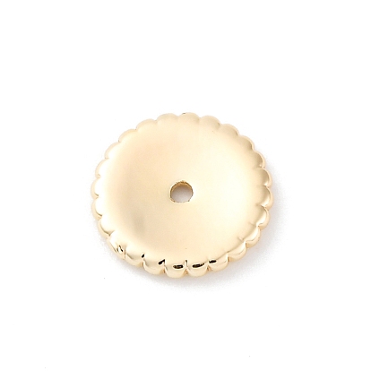 Латунные бусины, без кадмия, без никеля и без свинца, реальный 18 k позолоченный