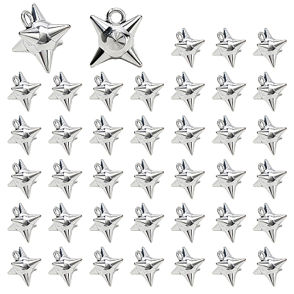 40шт. подвески в виде звезд из сплава