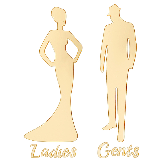 3 пакеты 3 акриловые наклейки для туалета, женские и мужские публичные знаки