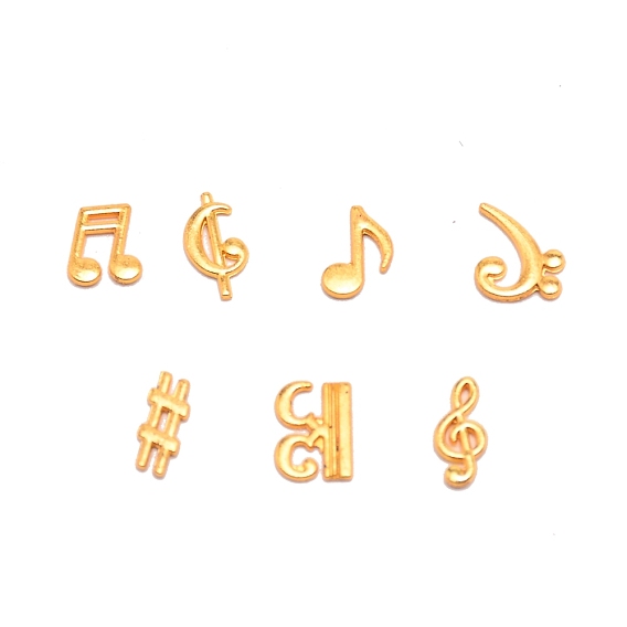 6 стили примечания символ сплав кабошоны, музыкальные ноты смоляные наполнители, для заливки эпоксидной смолы аксессуары для изготовления ювелирных изделий