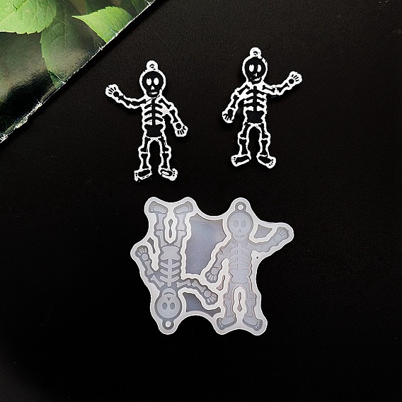 Череп diy силиконовые подвесные формы, формы для литья смолы, для уф-смолы, изготовление изделий из эпоксидной смолы