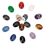 Oval Natural Black Agate(Dyed & Heated) Cabochons