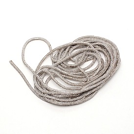 Glass Rhinestone Cords, with Silicone Tube inside, Garment Accessories