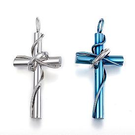 304 Stainless Steel Pendants, Cross