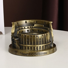Alloy Ornament Figurine, Roman Colosseum Statue for Home Office Decoration
