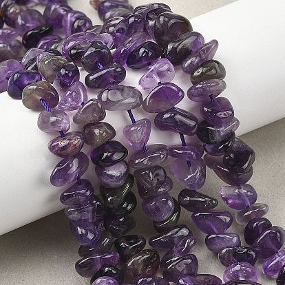Natural Amethyst Beads Strands, Chip