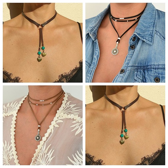 Сплав ожерелья шкентеля, с коровьим шнуром