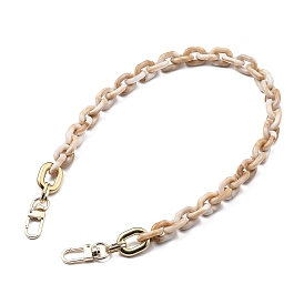 Ручки для сумок, с соединительными кольцами из акрила и пластика CCB и поворотными застежками из цинкового сплава, для замены ремней для мешков