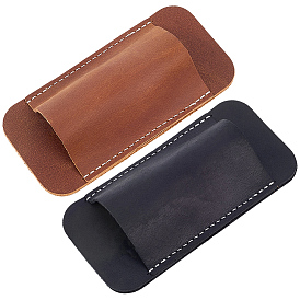 2Pcs 2 Colors Cattlehide Military Knife Sheath, Rectangle