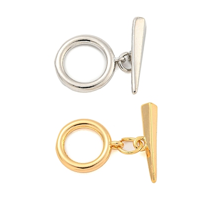 Laiton fermoirs toggle, sans cadmium et sans nickel et sans plomb, anneau