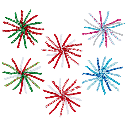 6 шт. 6 Цветы, самоклеящиеся тканевые украшения в виде цветов, для украшения упаковки подарочных коробок