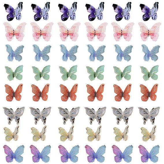 Пластиковые кабошоны, бабочка, для украшения поделок своими руками