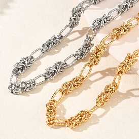 6мм 304 Византийская цепочка из нержавеющей стали для женщин