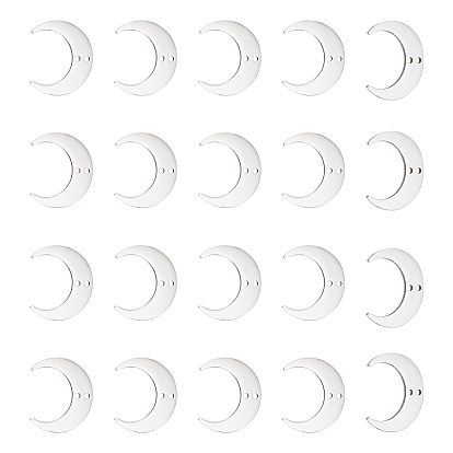 201 нержавеющая сталь 2 подвески с петлевыми звеньями, лазерная резка, полумесяц