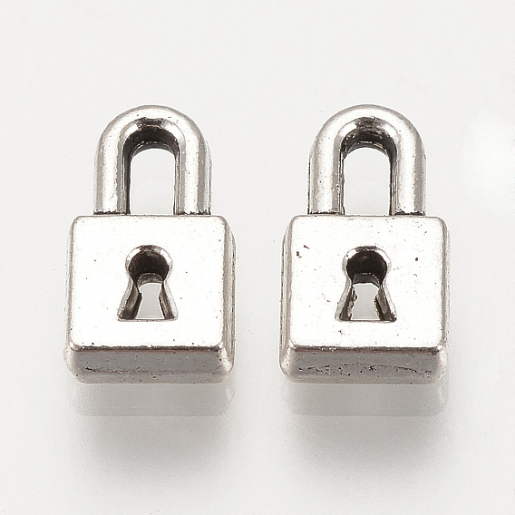 Подвески из сплава в тибетском стиле, запирать, без кадмия и без свинца