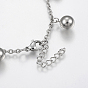 304 Stainless Steel Anklets, Round