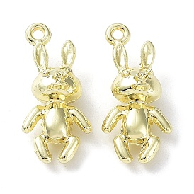 Crémaillère pendentifs en alliage placage, lapin