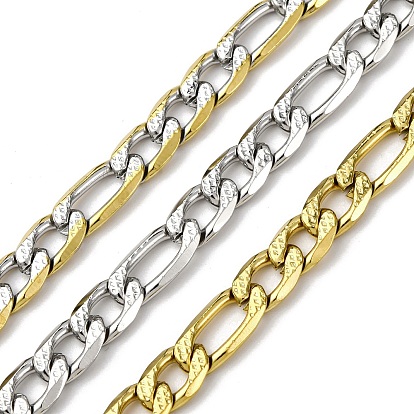 304 из нержавеющей стали Figaro цепи, ионное покрытие (ip), несварные, прямоугольные, с катушкой