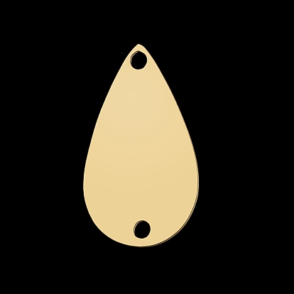 201 Stainless Steel Link Connectors, Laser Cut, Teardrop