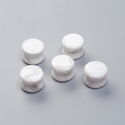 Natural Howlite Beads, No Hole/Undrilled, Column