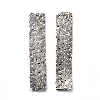 201 подвески из нержавеющей стали, прямоугольный шарм, 