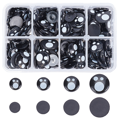Plastic Doll Eyes, Craft Eyes, for Doll Making, Half Round