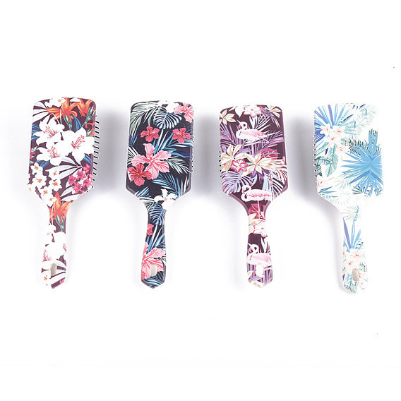 Массажная расческа с УФ-печатью, мультяшная подушка, пластиковый инструмент для укладки волос с дизайном подушки безопасности