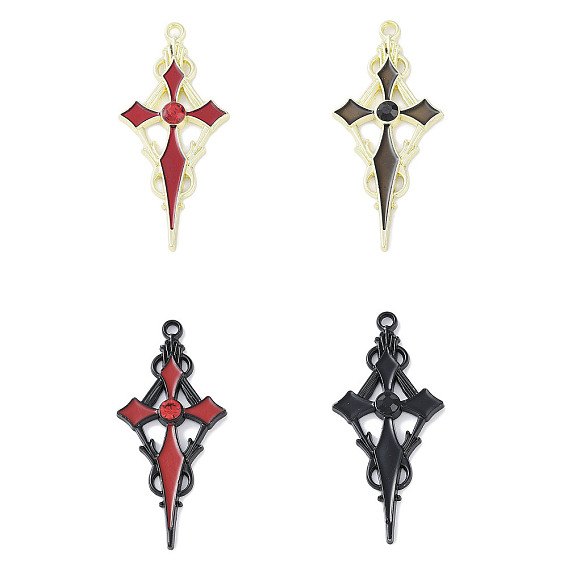 Стойки обшивки сплава эмали подвески, со стразами, без кадмия, без никеля и без свинца, меч