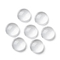 Transparent Glass Cabochons, Clear Dome Cabochon for Cameo Photo Pendant Jewelry Making