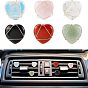 6шт. зажимы для вентиляции автомобиля с драгоценными камнями в виде сердца, симпатичная автомобильная отделка салона, с магнитным ферромарганцевым железом и пластиковым зажимом