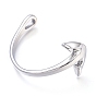 304 Stainless Steel Anchor Hook Clasps, For Leather Cord Bracelets Making