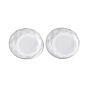 Glass Cabochons, Flat Back, Faceted, Flat Round