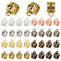 160Pcs 8 Colors Alloy Tube Bails, Loop Bails, Column